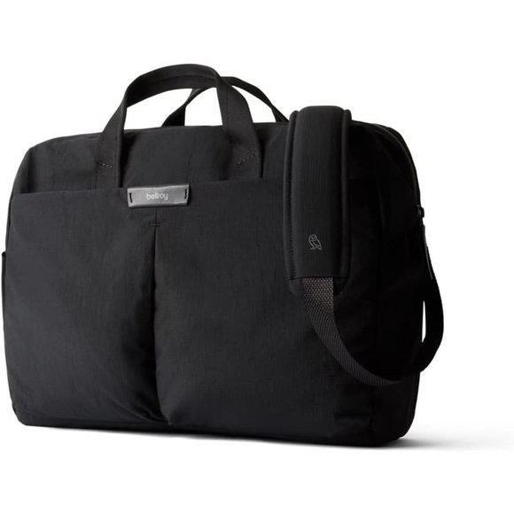 Men Black Mesh 20L laptop Messenger Work Zipper Bag - Picture 1 of 8